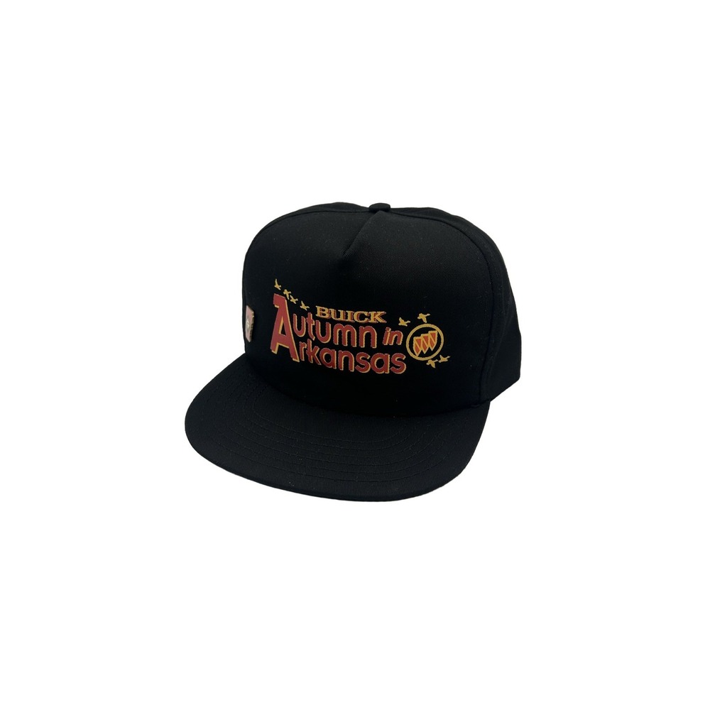 Autumn in Arkansas Buick Black Snapback Hat Removable Pin One Size